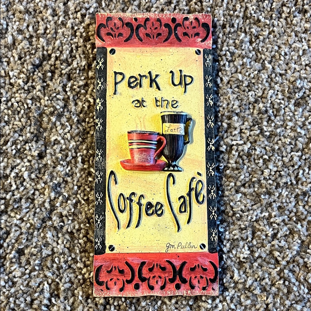 Perk Up Coffee Cafe Wall Art